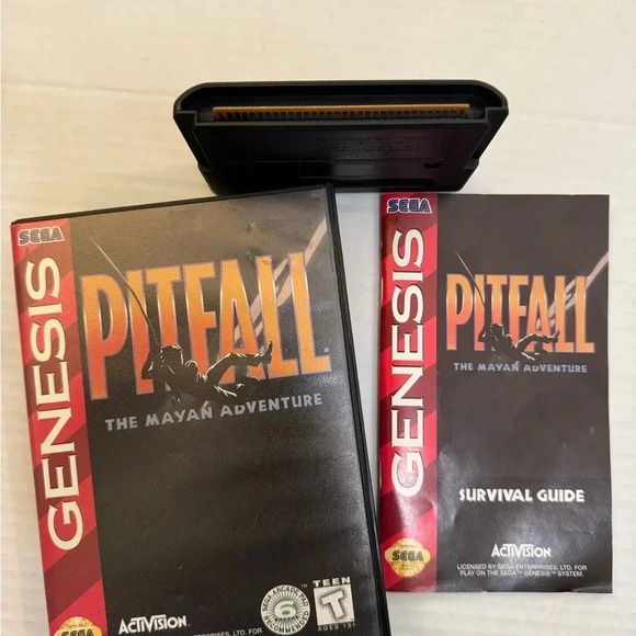 Pitfall: The Mayan Adventure Sega Genesis Tested And Works Game Case And Manual - Picture 6 of 6